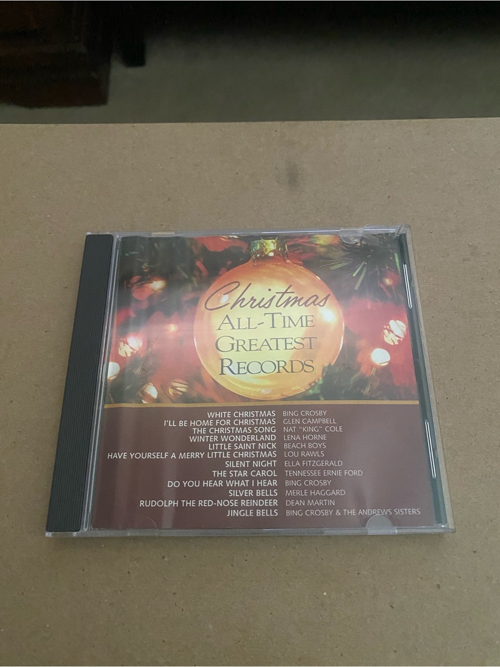 Christmas All-Time Greatest Records Holiday Music CD - Red/Gold Cover